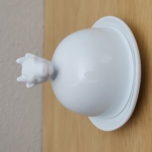 Cow Butter Dish With Lid Ceramic White Round Rare World Market